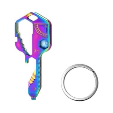 Imagem de Chaveiro Multifuncional 24 Em 1 Em Aço Inoxidável, Ferramenta Criativa