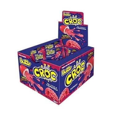 Imagem de Chiclete Croc Caixa com 40 Unidades - Buzzy, Framboesa