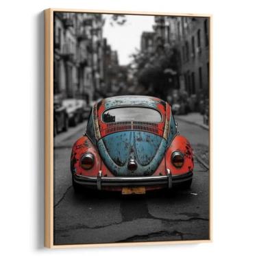 Imagem de Quadro decorativo Carro Nostálgico nas Ruas da Memória - Art Canvas, 6