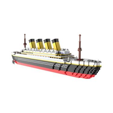 Imagem de Kit De Montagem De Blocos De Construção Titanic, Brinquedo De Montagem