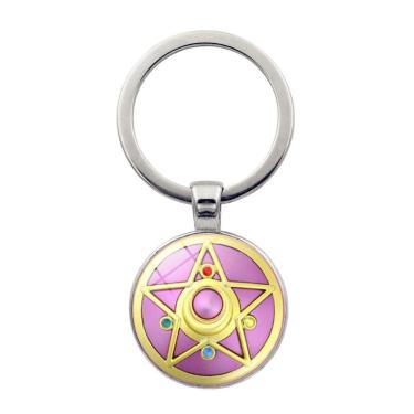 Imagem de Chaveiro com pingente de chaveiro Sailor Moon Time Gem Silver
