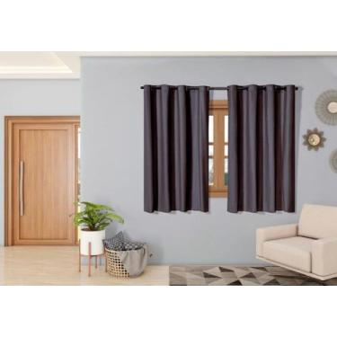 Imagem de Cortina Blackout PVC 2,20x1,30 Bloqueia Luz E Calor Com Estilo - House