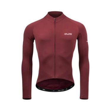 Imagem de Camisa De Ciclismo Masculina Leve E Respirável De Manga Longa Com Alta