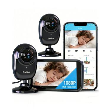 Imagem de No WiFi Babá Eletrônica Envilink BMSNVI28-2 Preto 2 Câmeras Tela 2.8" 1080p