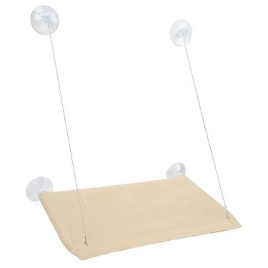 Imagem de Caminha de Gato Janela Ventosas Alta Fixacao Retratil Flutuante Pratica Segura Confortavel Lavavel