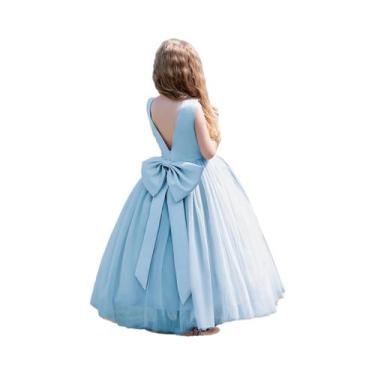 Imagem de Vestido De Festa De Aniversário Para Meninas Em Tule De Cetim, Elegant