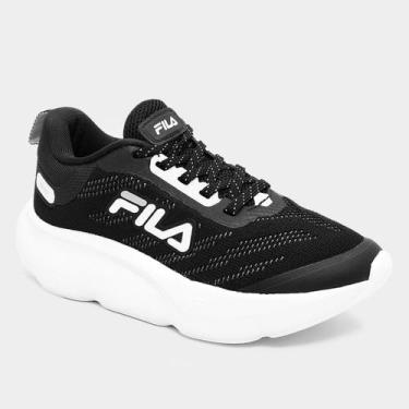 Imagem de Tênis Infantil Fila Maxxi, Preto, Branco, 33