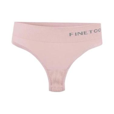 Imagem de Calcinhas Sem Costura Para Mulheres, Tanga Macia De Cintura Média, Tam