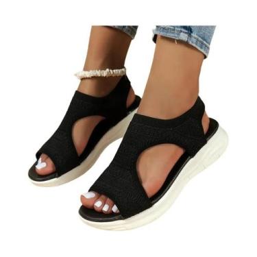 Imagem de Sandálias Casuais De Verão Confortáveis Para Mulheres, Estilo Romano E