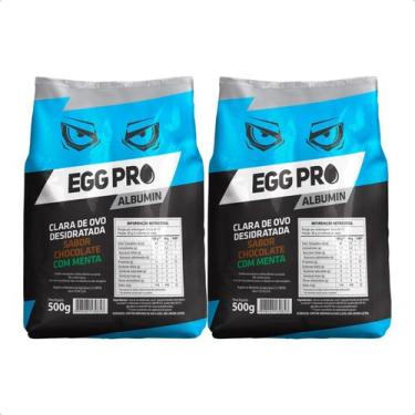 Imagem de Albumina Desidratada Chocolate c/menta - 2x 500g Proteína Pura - Prote