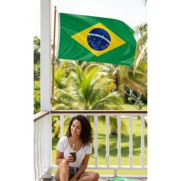Imagem de Bandeira Brasil 60x90cm Dupla Face Alta Qualidade - Congratulations St