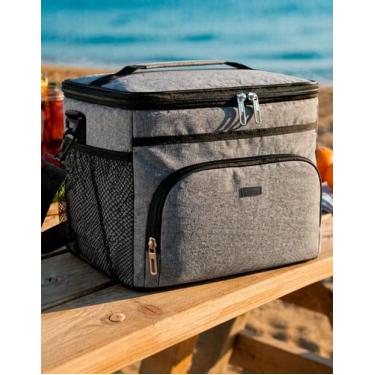 Imagem de Bolsa Termica Cooler Bebida Petisco Praia Camping Lancheira Mantem Tem
