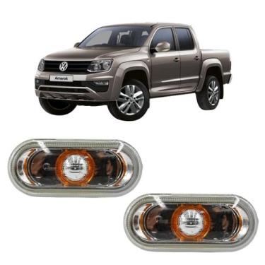 Imagem de 2 Lanterna Pisca Seta Lateral Paralama Amarok 2008 2009 2010 2011 2012