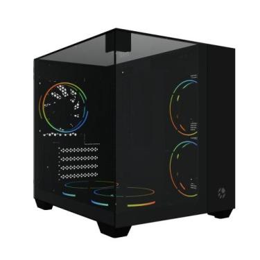 Imagem de Gabinete Gamer Aquário Bluecase BG-058BBX Tokyo - Vidro Temperado - Mi