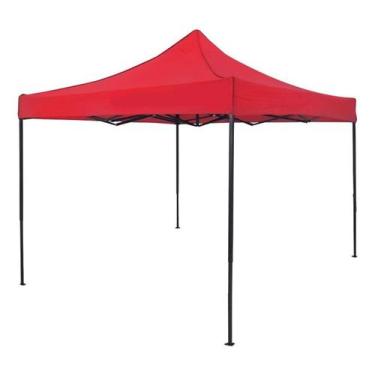 Imagem de Tenda Gazebo Dobrável Pagoda 3m X 3m Oxford Vermelha - Nm Ferramentas,