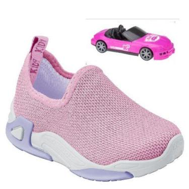 Imagem de Tênis Infantil Feminino Kidy Play 25 ao 32, 25, Rosa, Lilás