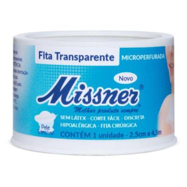 Imagem de Fita Cirúrgica Transparente Microperfurada 2,5cm x 4,5m - Missner