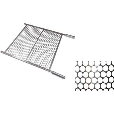 Imagem de Grelha para churrasco tipo Moeda Tamanho 55 X 35 -  Inox - R INOX