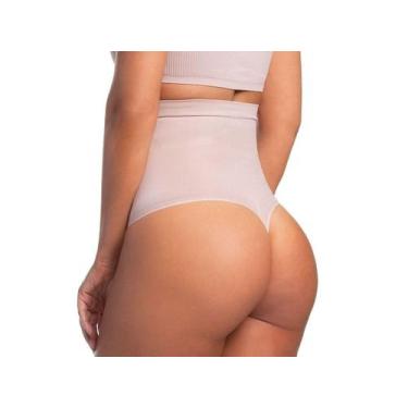 Imagem de Calcinha Modeladora Trifil Cintura Alta Fio Dental (CE5559), Bege, EG