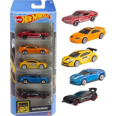 Imagem de Hot wheels pack 5 carros - hw nightbuzzers - htv43