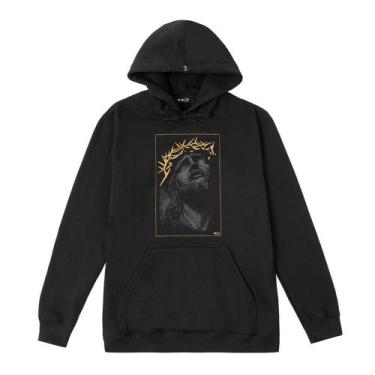 Imagem de Moletom MCD Canguru Cristo MCD WT24 Masculino Preto, Preto, M