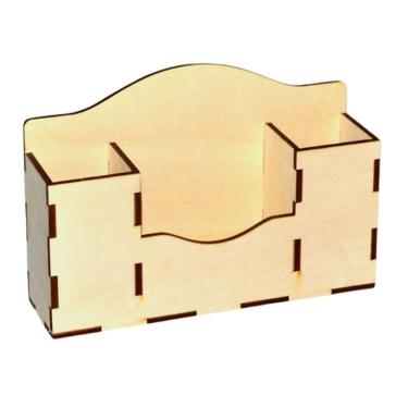 Imagem de Porta Guardanapo e Sachê em Mdf Cru 3mm Kit 10 Unidades Corte a Laser para Mesa Lenobre