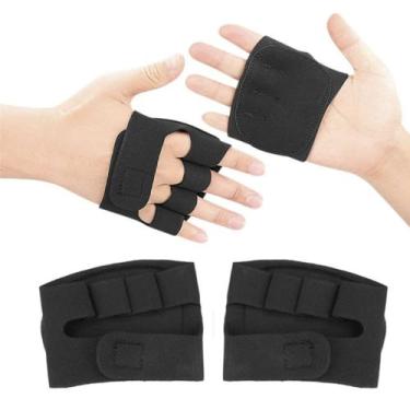 Imagem de Luvas Academia Exercício Funcional Musculação Fitness Preta 1 Par C89 