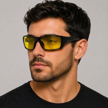 Imagem de Óculos Night Drive Para Dirigir À Noite - Pronta Entrega Amarelo Preto