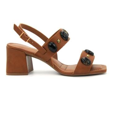 Imagem de Sandalia Feminina Dakota Original Fivela Confortavel 171, 35, Caramelo
