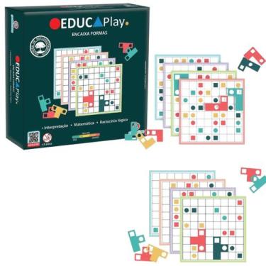 Imagem de Brinquedo Educativo Jogo EducaPlay Encaixa Formas Polibrinq, 1, 1