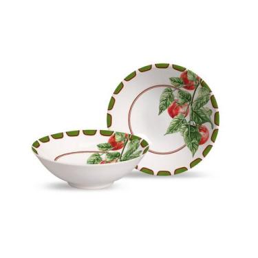Imagem de Conjunto 6 bowls decorado 300ml Pomodoro Alleanza - Alleanza Cermica