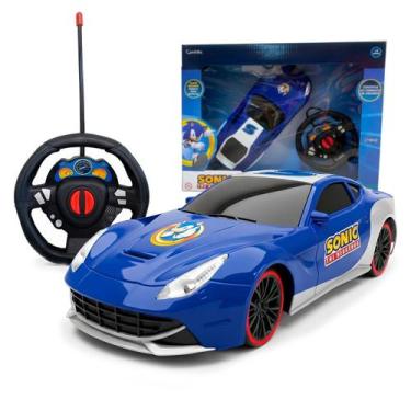 Imagem de Sonic Auto Racing Carrinho De Controle Remoto Infantil Azul Original I