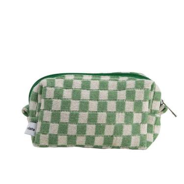 Imagem de Necessaire Imaginarium Xadrez Verde m Poliester 18CM X 10CM X 7CM Verde Menta
