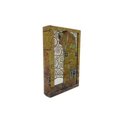 Imagem de Caixa livro Ricordi MDF e vidro 26x17x5cm marrom -L Hermitage - L'Herm