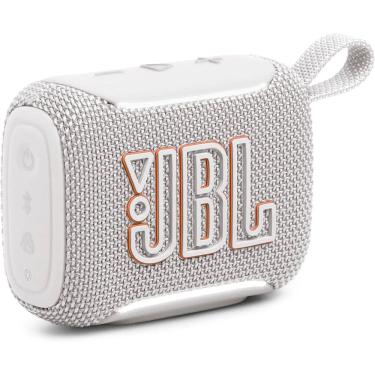 Imagem de Caixa de Som Bluetooth JBL Go 5 Branca Portátil IP68 À Prova D`Água e Poeira 10h de Bateria Auracast