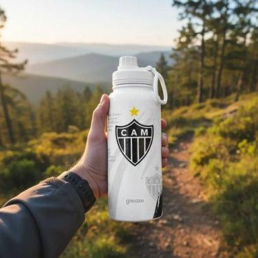Imagem de Garrafa Térmica Atlético Mg Gocase Fresh Inox Parede Dupla 950ml, Atlé