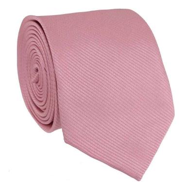 Imagem de Gravata Social Masculina Slim Lisa Tons Rosa Premium Sem Nó Eventos Casamento Padrinho Trabalho Congresso