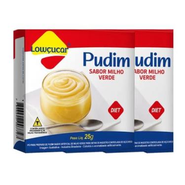 Imagem de Kit 2 Pudim Lowçucar Zero Açúcares Sabor Milho Verde 25g