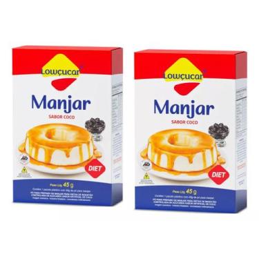 Imagem de Kit 2 Manjar Sabor Coco Diet 45g Lowçucar
