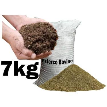 Imagem de Esterco bovino curtido puro sem terra para hortas de verduras, plantas