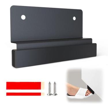 Imagem de Puxador de Pé para Armário WALSIO 5 cm, Preto, Sem Uso das Mãos