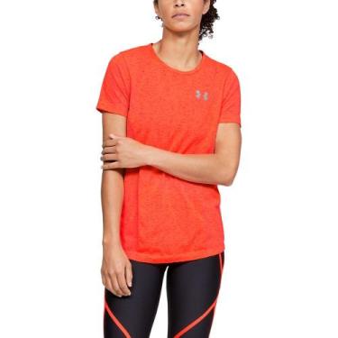 Imagem de Camiseta de Treino Feminina Under Armour Vanish Spacedye, Laranja, P