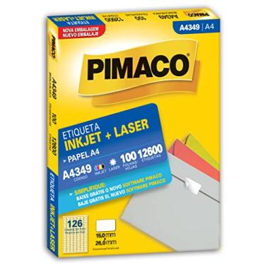 Imagem de Etiqueta inkjet/laser A4349 com 100 folhas Pimaco
