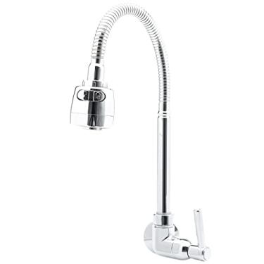 Imagem de Torneira Gourmet Cozinha Parede Abs Flexível 2 Modos de Jato 1/4 de Volta Bica Tik De Casa