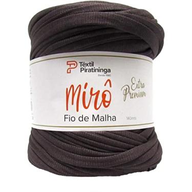Imagem de Barbantes Piratininga Fio De Malha, Cinza Escuro, Mirô Premium, Rolo de 140 Metros