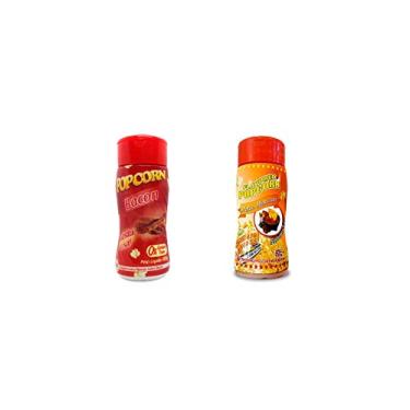Imagem de Temperos P/ Pipoca Popcorn Cx 12 Frascos. 6 Bacon - 6 Molho Mexicano