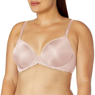 Imagem de Calvin Klein Sutiã feminino sedutor com renda Lift Demi, Barely Pink, 32C