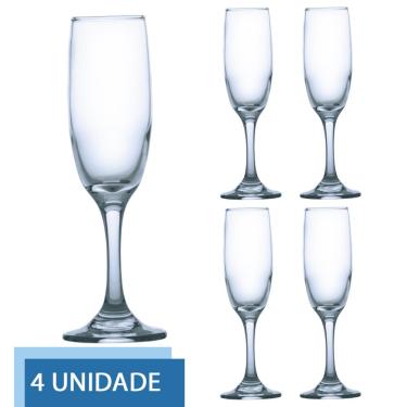 Imagem de Conjunto 4 Taças de Vidro 177ml RIOJA CHAMPAGNE Cristal Luxo