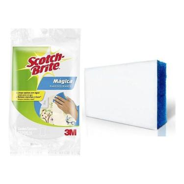 Imagem de Esponja Mágica Scoth Brite 3M Azul/Branca - 15 Unidades