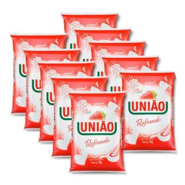 Imagem de Açúcar Refinado União - 1Kg - Pacote Com 10 Unidades